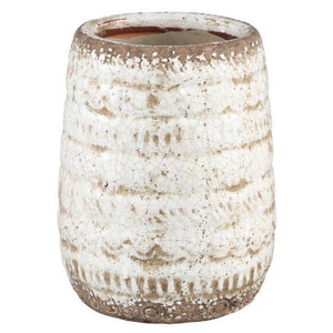 Kai Brown Round Terracotta Plant Pot - Medium