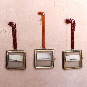 Kiko Antiqued Brass Photo Frame - Mini