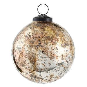 Christmas Faylinn oxidised copper glass ball