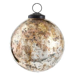 Xmas Faylinn oxidised copper glass ball