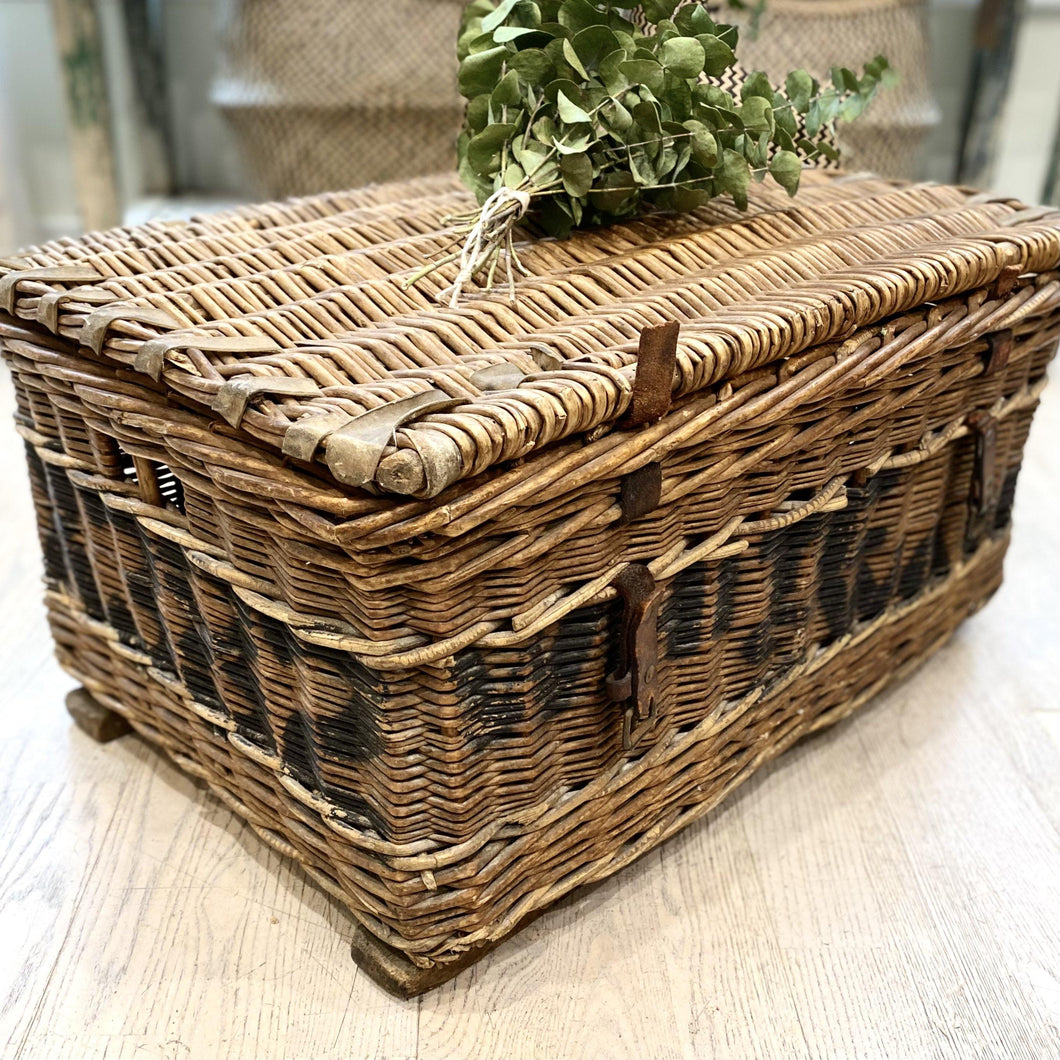 Antique 'Gosling Son & Spriggs'  Laundry Basket