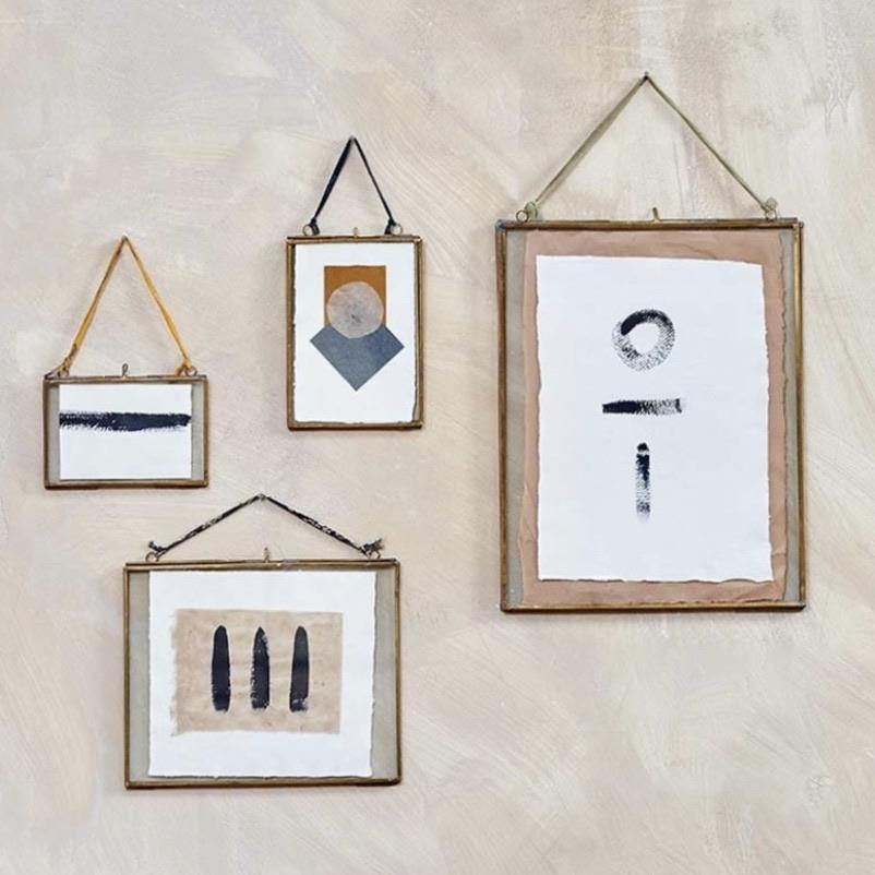 Kiko Antiqued Brass Frame - 4x6