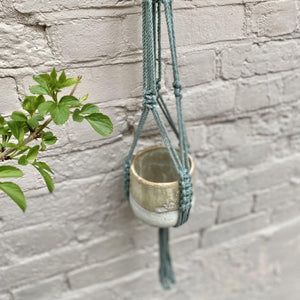 recycled Cotton Macrame Plant Hanger - Laurel
