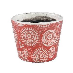 Suzet Red Ceramic Plant Pot - M
